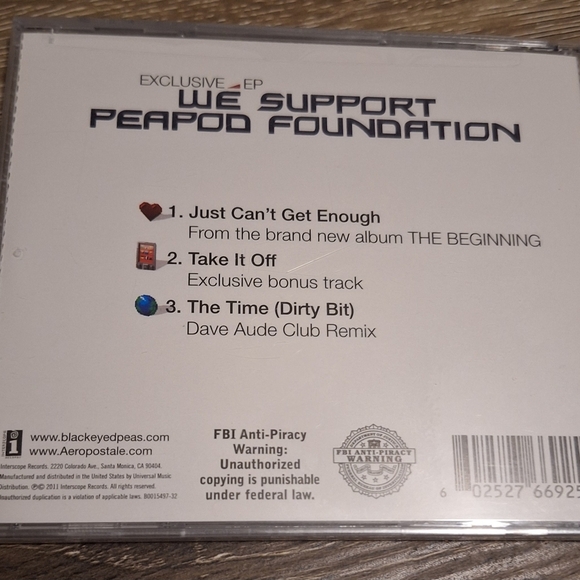 Aeropostale Exclusive EP CD with Red and Blue Details - Picture 2 of 3